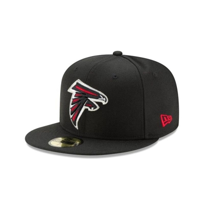 Black Atlanta Falcons Hat - New Era NFL 59FIFTY Fitted Caps USA0274895